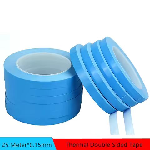 Thermal Tape 25M*0.15mm Insulating Heat Dissipation Tape Double Sided Thermally Conductive Tape For 