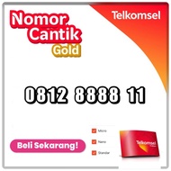 nomor cantik telkomsel 10 digit 0812 8888 11