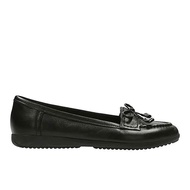 CLARKS Feya Bloom Black Leather Size UK5.5