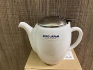 日本Zero Japan高質感 防落白鐵壺蓋設計（可更換）陶瓷茶壺200cc 現貨