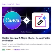 Canva Video Course-Master Canva AI & Magic Studio: Design Faster and Better | Learn Canva 2025