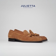 JULIETTA - Tassel Loafer Suede : Tan