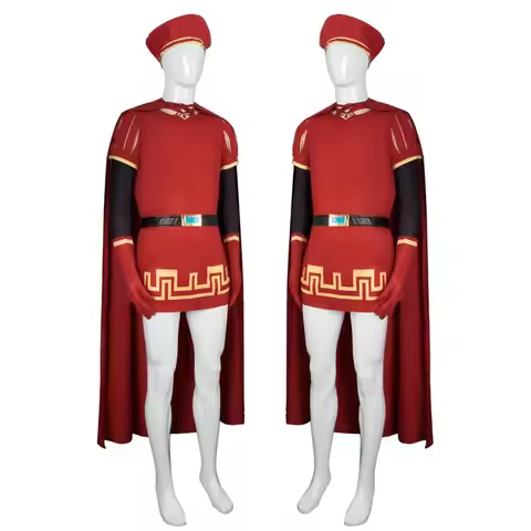 Anime Lord Farquaad Cosplay Costume Red Outfits Disguise for Halloween And Carnival Events tt9]