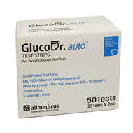 GLUCODR AUTO TEST STRIPS 2 X 25S