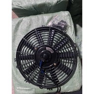 Heater fans, radiator fans for cars, excavators,..2-way carbon brush condenser fan. 12v and 24v elec