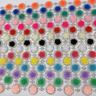 Rose Surrounded By Diamonds Size 2.2 Cm.