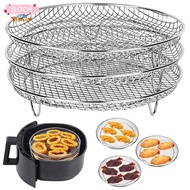ELO11 Grilling Rack, Non-Stick Stainless Steel Air Fryer Rack, Durable Stackable Airfryer Tray Kitch