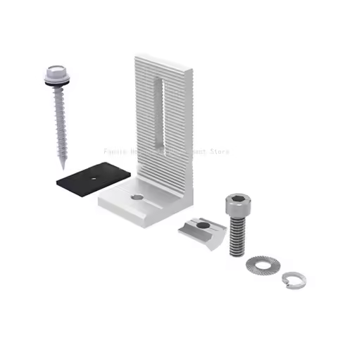 Solar Panel Aluminum Mounting L Brackets 90 Degree Photovoltaic Bracket Roof Mount Solar PV Rail Int