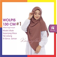 Wolpis Syar'i Square Hijab 130 cm | /'s Work Hijab /'s Work Hijab /'s School Uniform