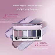 Eunarz Eunarz Six-Color Eyeshadow Palette Smoky Makeup Daily Light Makeup Cheap Novice Multifunction
