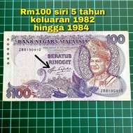 A714 rm100 siri 5 aziz taha duit kertas lama duit syiling lama duit Malaysia lama rm100 lama barang 