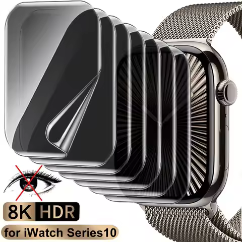 5/3/1PCS Privacy Screen Protector for IWatch Series 10 42mm 46mm Flexible TPU Anti-spy Protective Hy