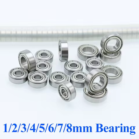 Miniature Bearing 4x8x3 5x8x2 5x10x4 6x12x4 8x12x3.5 686 608 623 626ZZ RC Car Deep Groove Ball Small