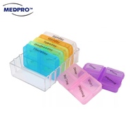 7 Days 4 Times Daily Medicine Storage Tablet Box with 28 compartments Medpro Medical Supplies
