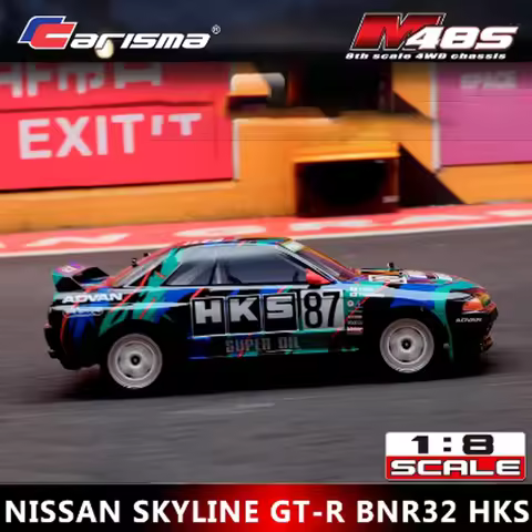 Carisma M48S Skyline 1/8 Rc Car GTR BNR32 Brushless 4WD Rc Offroad Racing Rally Car 3 Differential T