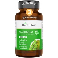 Moringa Pure Capsules | Moringa Supplement | Organic Moringa Oleifera | Moringa Leaf Powder1000 mg