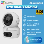 [8MP] Ezviz H7C Indoor Wifi Camera Dual 2 Eyes Camera (4MP+4MP), Built-in Call Button, Automatic Pat