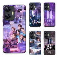 For Realme C55 BTS 4 Phone Case cover Protection casing black cute aesthetic New Design fashion