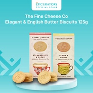 The Fine Cheese Co Elegant & English Butter Biscuits 125g Lemon & Ginger/Strawberries & Cream
