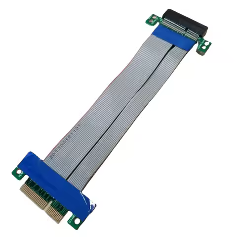 PCI-E PCI Expres X4 Flex Riser Card Extender Extension Cable 15cm for 1U 2U