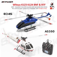 Wltoys XK K124 K123 RC helicotper BNF RTF 2.4G 6CH 3D 6G โหมด RC มอเตอร์ไร้แปรงถ่าน S-FHSS Futaba สำ