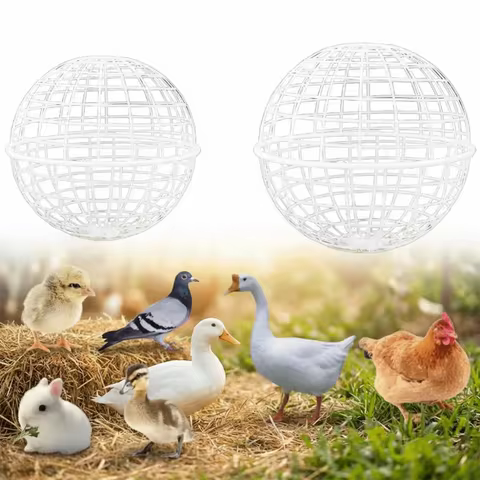 Movable Chicken Balls Cage for Outside Portable Ventilated Chicken Ball Cage Ball Shaped Chicken Hou