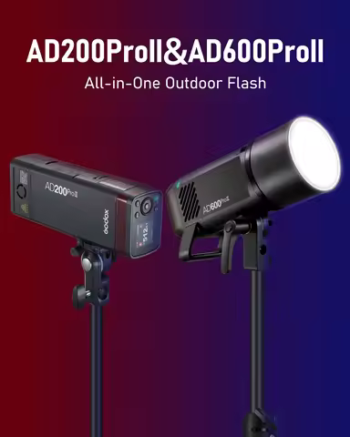 Godox AD200PRO II AD600PRO II All-in-One Outdoor Flash TTL Built-in Li-on Battery 2.4G Wireless X Sy
