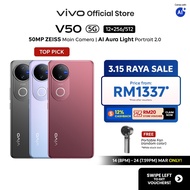 [Online Promo] vivo V50 5G 16*GB+256GB ZEISS Multifocal Portrait, IP69, 6000mAh+90W, 4K video, Live 