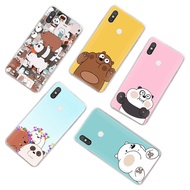 We Bare Bears Soft Transparent Phone Case Compatible for Samsung A04 A04SW A14 A23 A34 A54 A72 A52