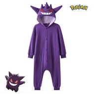{KDSJFH} Pokemon Cosplay Charmander เด็ก Onesies Gengar Kigurumi Full ชุดนอน Bulbasaur ทั้ง Pijamas 
