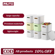 IMUTO Foldable Storage Box izer With Cover Plastic Container Basket Cabinet Wardrobe Closet