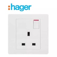 Hager Muse Switch 13A Singapore / British Standard Socket Outlet
