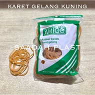 Amigo Yellow Rubber Bracelet