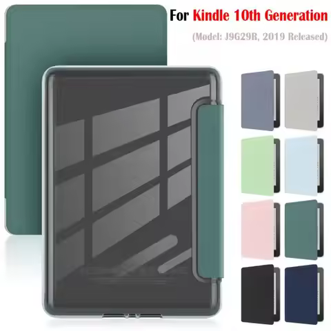 For Kindle 10th Generation 2019 e-Reader Case 6 inch Smart Back Cover J9G29R Acrylic Protective Shel