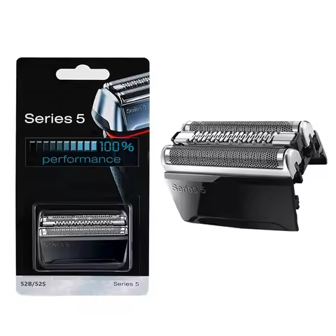 52B Replacement Head Shaver For Braun Series 5 5020, 5020s, 5030, 5030s, 5040, 5040s, 5050, 5050cc, 