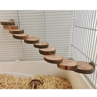 Hamster Wooden Ladder Toy For Cage 6/10 Steps Wood Climbing Blocks Chew Pig Rat Hedgehog Small Pet A