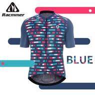 Racmmer Blue Morse Roadbike Jersey - Quick dry Coolmax - Roadbike and XC MTB Jersey