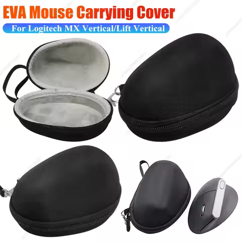 Portable Mouse Carrying Case Hard Shell with Lanyard Storage Bag for Logitech MX Vertical/Lift Verti