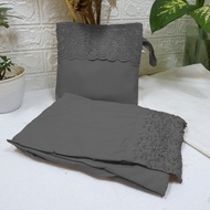 KATUN Sky Moslem - Adult Dannis Khadijah Premium Jumbo Premium Cotton Material Super - Dark Gray