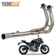 For Kawasaki NINJA650 Z650 51mm Motorcycle Full Exhaust System Pipe Escape Header Neck pipe Racing E
