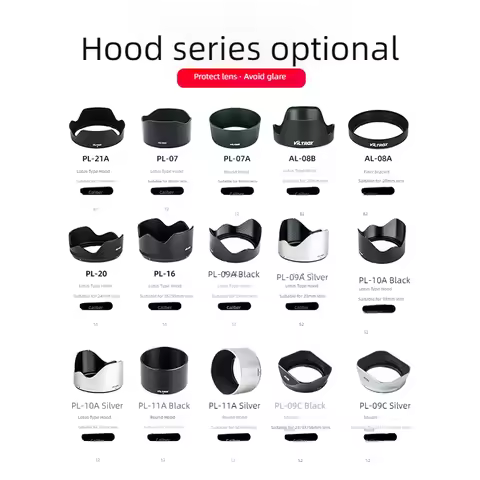 Viltrox Original Camera Lens Hood for 23mm 24mm 33mm 56mm 13mm 85mm Fujifilm X Sony E Mount Nikon Z 