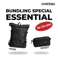 [BUNDLING] Hybrand X Hyena Backpack Essential + Pouch Essential (MD06+RM507)
