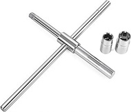 JiiinMiiin Easy Power Wrench (T-shape), Cross Wrench (Cross), 0.7 & 0.7 & 0.8 & 0.9 inches (17 & 19 