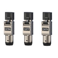 [YQJFZ] หัวเชื่อมต่อ Cat6a Cat7 Rj45 Cat8 Rj45โลหะ Gereedschapsvrieenvoudee Afsluitplug 2000Mhz 40G 