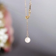 Y型珍珠項鍊 最高品質 日本 AKOYA 花珠 6月誕生石 鍊長可調整