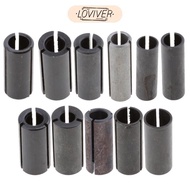 LOVIVER Router Collet Reducer, CNC Engraving Bit Router Adapter Convert for Woodworking Engraving Ma