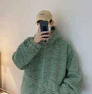 ONE - 羊羔毛外套男（綠色 尺碼：M-3XL）（下單後聯絡客服確認發貨尺碼）#F334001016