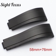 สายนาฬิกาข้อมือยาง Fluo FKM เกรดซูเปอร์เกรด20มม. สำหรับสาย Rolex Submariner GMT SEAMARSTER Yacht Mas