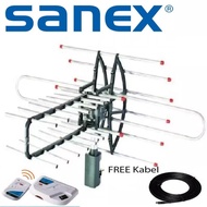 Sanex Outdoor Tv Antenna With Booster + Clear Image Remote Peka