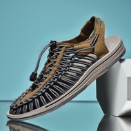 2024 จัดส่งที่รวดเร็ว 2-3 วันที่จะมาถึง KeNen รองเท้าถักเชือก รุ่นใหม่ และรุ่นเก่า สไตล์ เชือกถักสาน